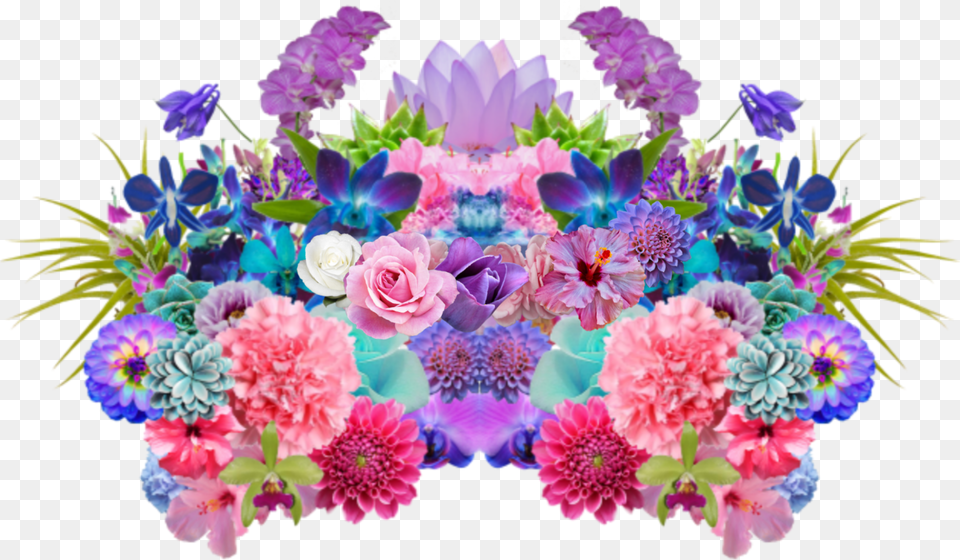 Flowers Aesthetic Tumblr Sticker Nany Purple Pink Edi Tropical Plants, Art, Plant, Pattern, Graphics Free Png Download