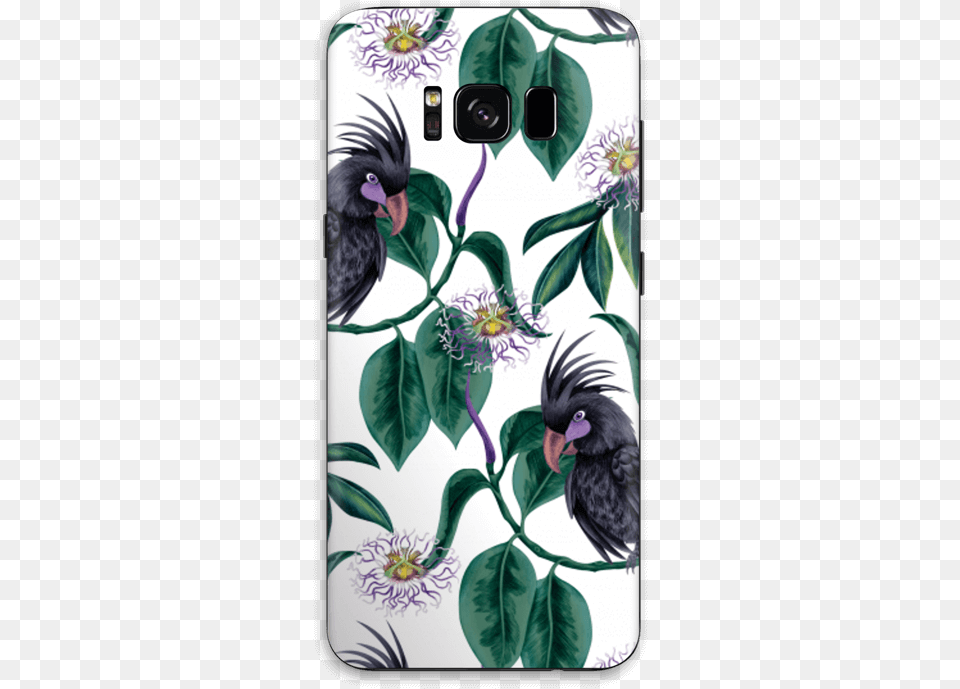Flowers Amp Cockatoo Skin Galaxy S8 Finch, Animal, Bird, Art, Graphics Free Transparent Png