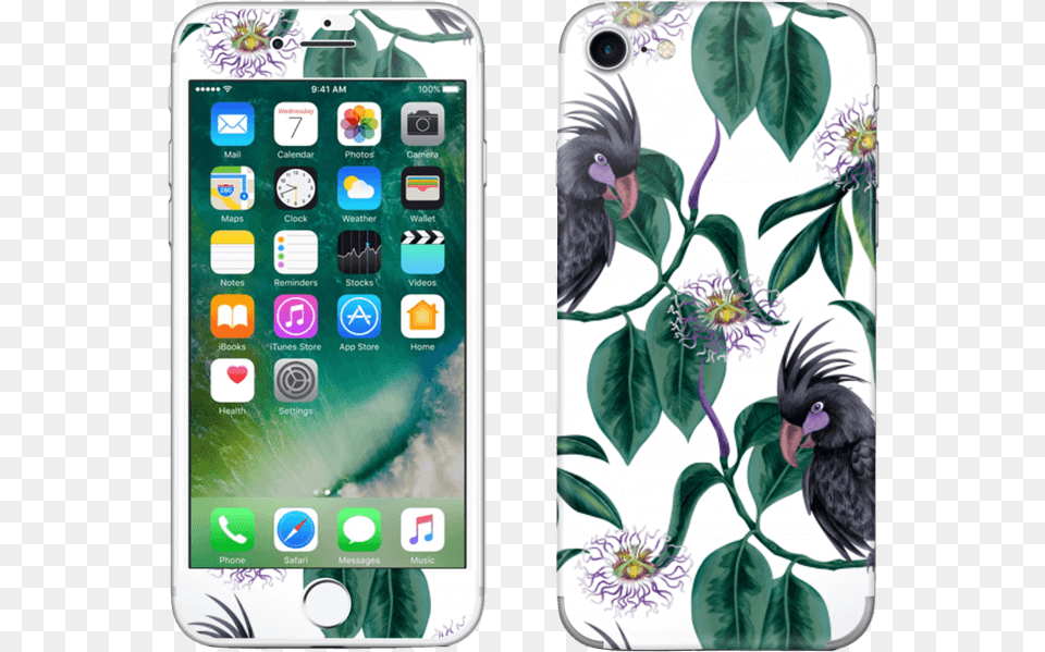 Flowers Amp Cockatoo Skin Iphone Iphone 7 Neuf Or, Electronics, Mobile Phone, Phone, Animal Png Image