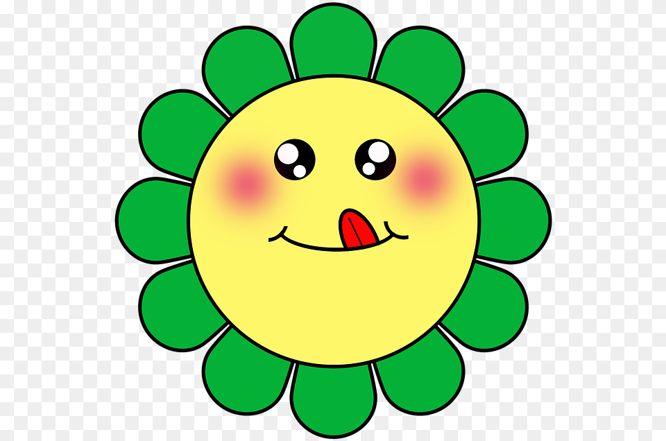 Flowers Cartoon Cute Cartoon, Disk, Food Free Png Download