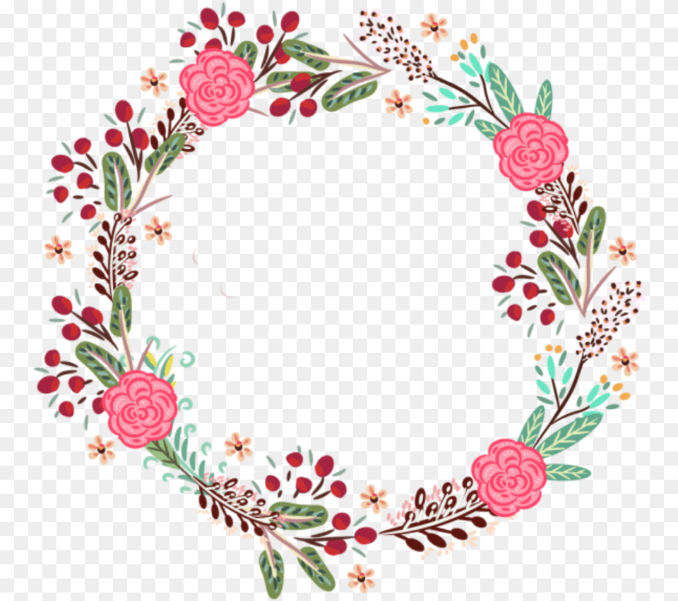 Flowers Circle Crown Overlay Kpop Aesthetic Bts Flowers Vector, Art, Floral Design, Graphics, Pattern Png Image