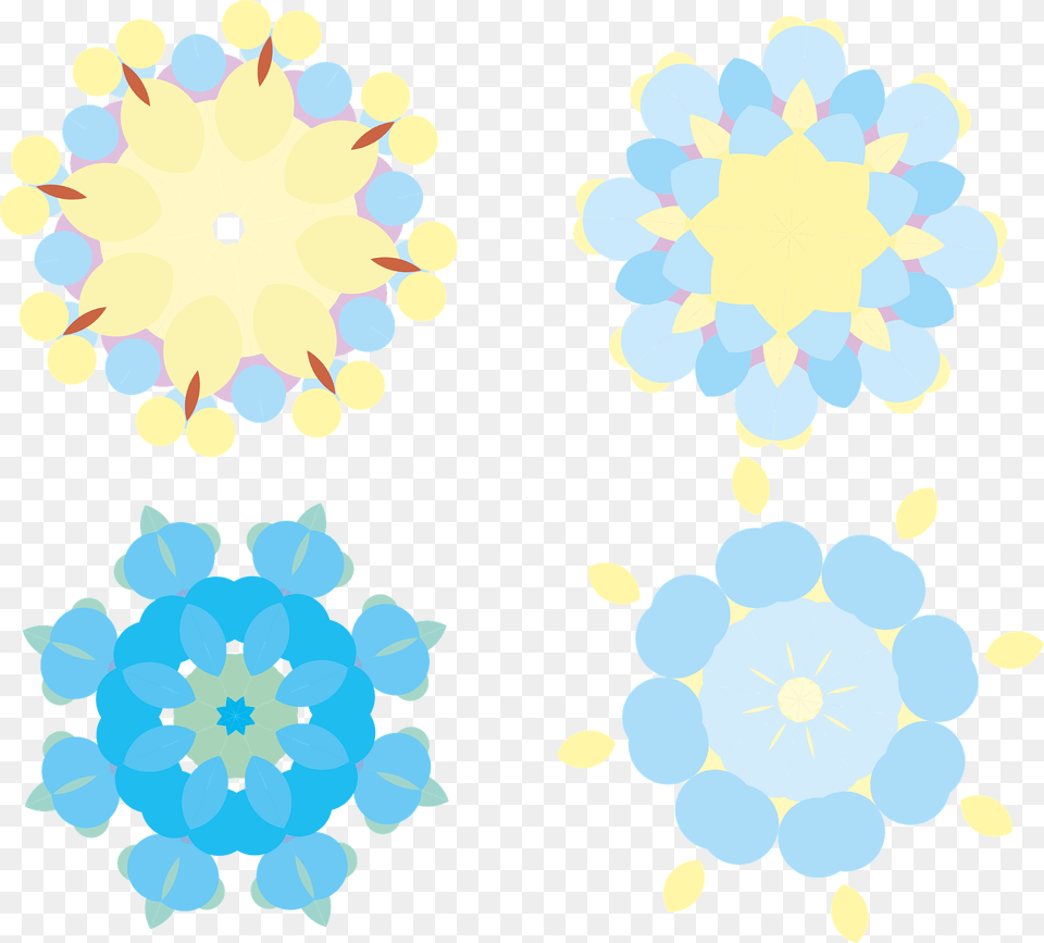 Flowers Clipart, Pattern, Outdoors, Nature, Art Free Png Download
