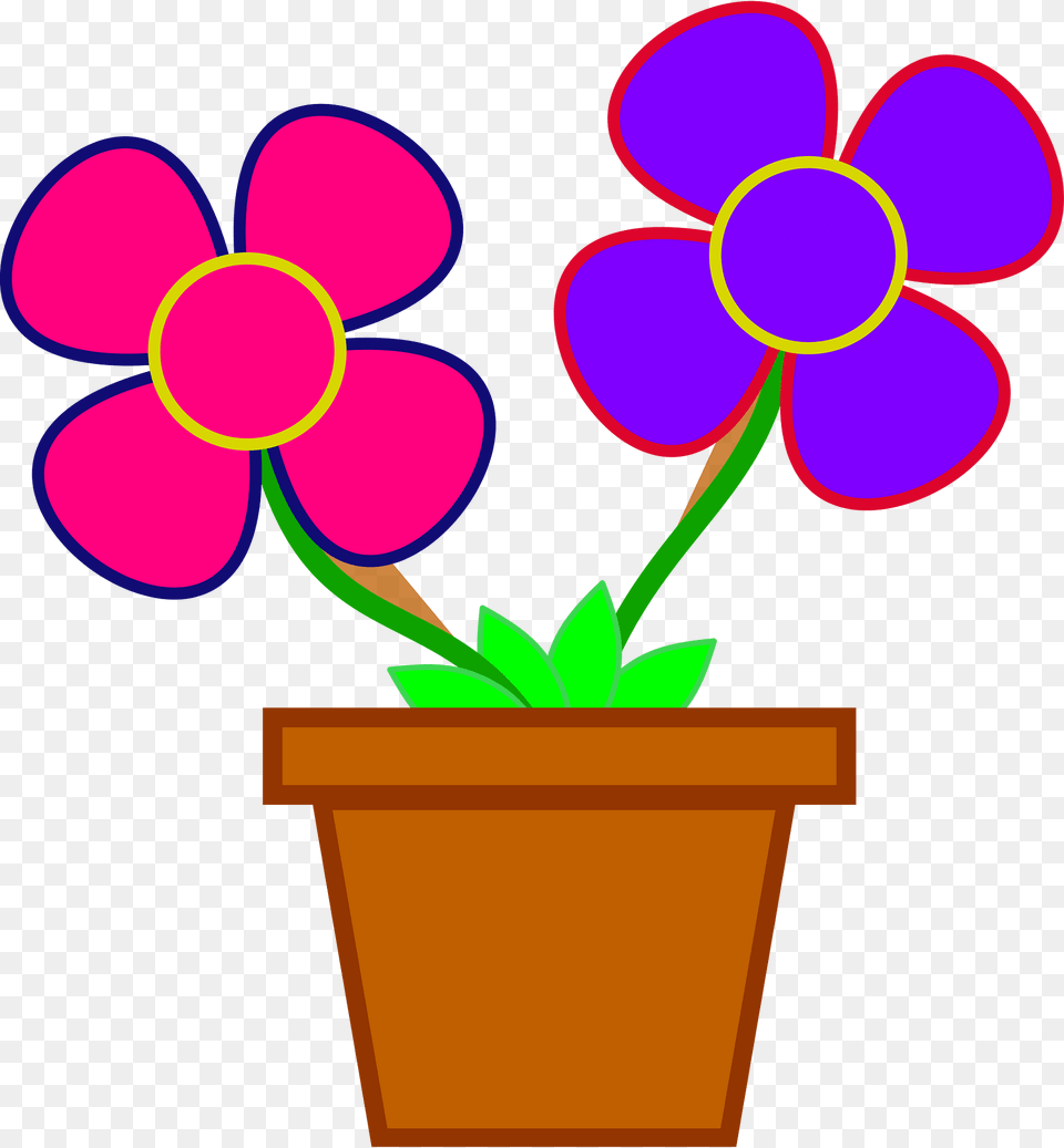 Flowers Clipart, Art, Potted Plant, Plant, Graphics Free Png Download