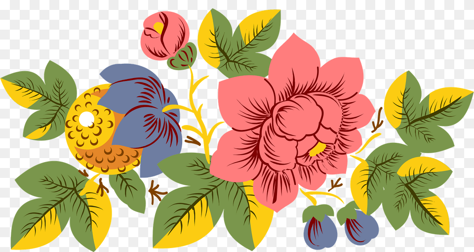 Flowers Clipart, Art, Floral Design, Graphics, Pattern Free Png Download