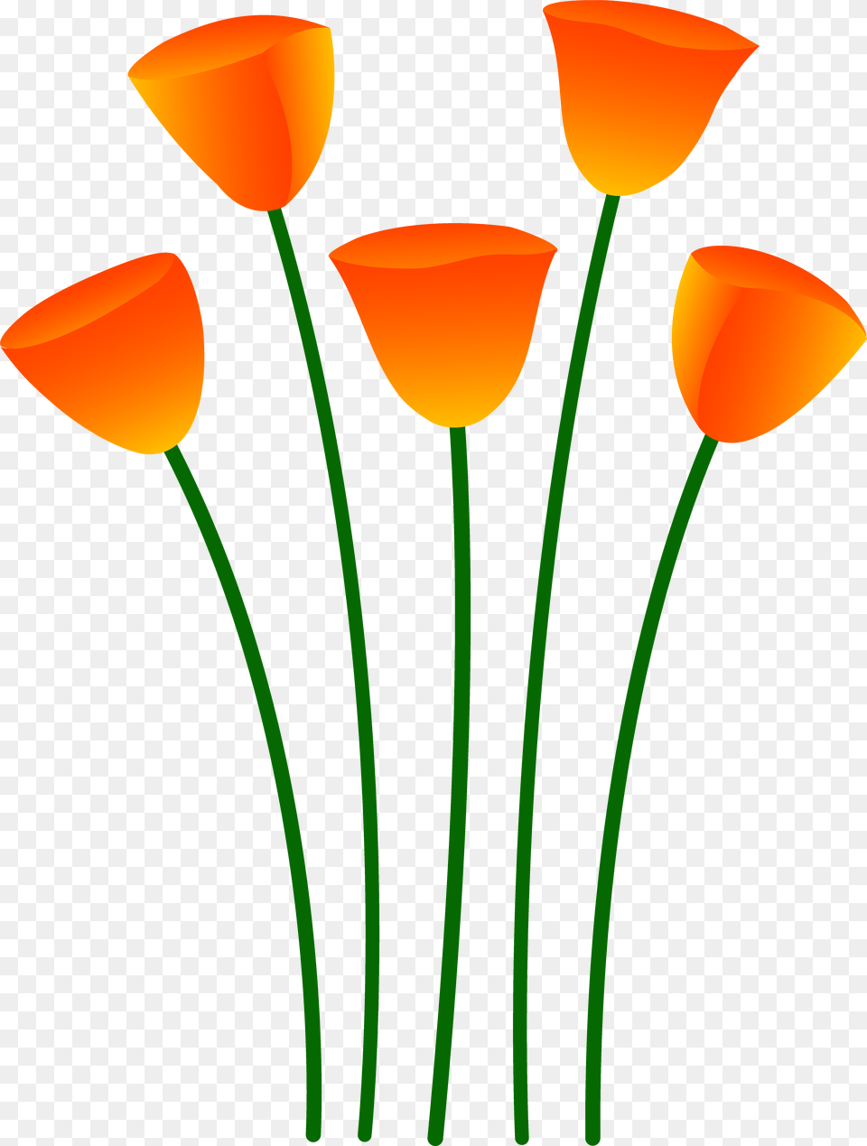 Flowers Clipart Orange Transparent For California Poppy Clip Art, Flower, Petal, Plant, Balloon Free Png Download