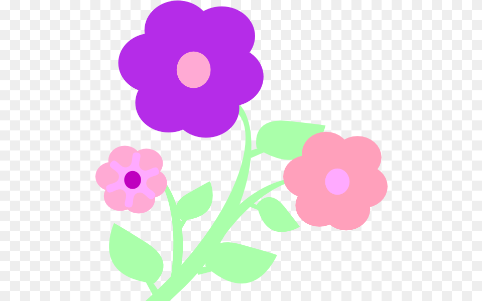 Flowers Clipart Pastel Pastel Flowers Clip Art, Anemone, Flower, Geranium, Petal Png Image