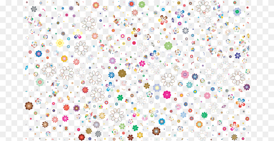 Flowers Confetti Transparent Background Flower Confetti, Paper, Pattern Free Png