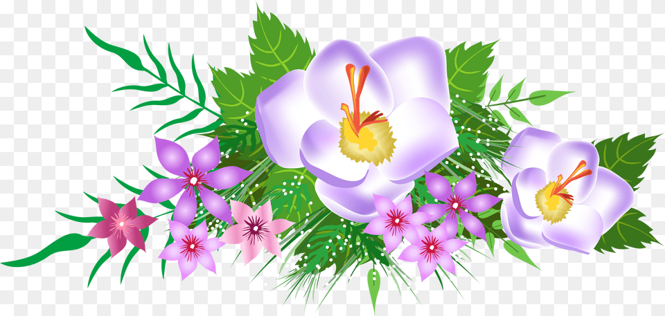 Flowers Decorative Element Decorative, Art, Floral Design, Flower, Graphics Png Image
