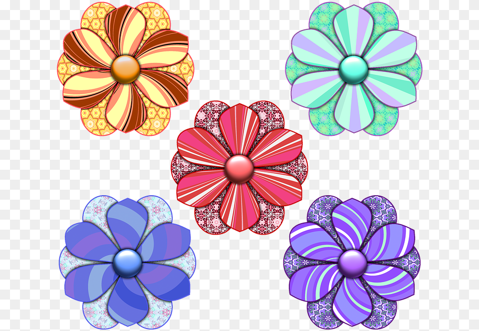 Flowers Design For Scrapbook, Accessories, Art, Pattern, Graphics Free Png