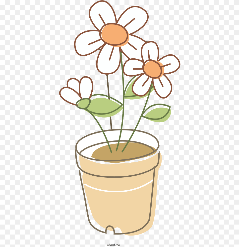 Flowers Floral Design Flower Vase For Clipart Flowerpot, Daisy, Plant, Potted Plant Png Image
