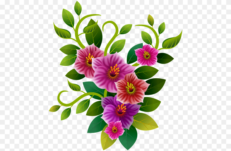 Flowers Floral Illustration Flowery Bouquet Branch, Art, Flower, Graphics, Pattern Free Png