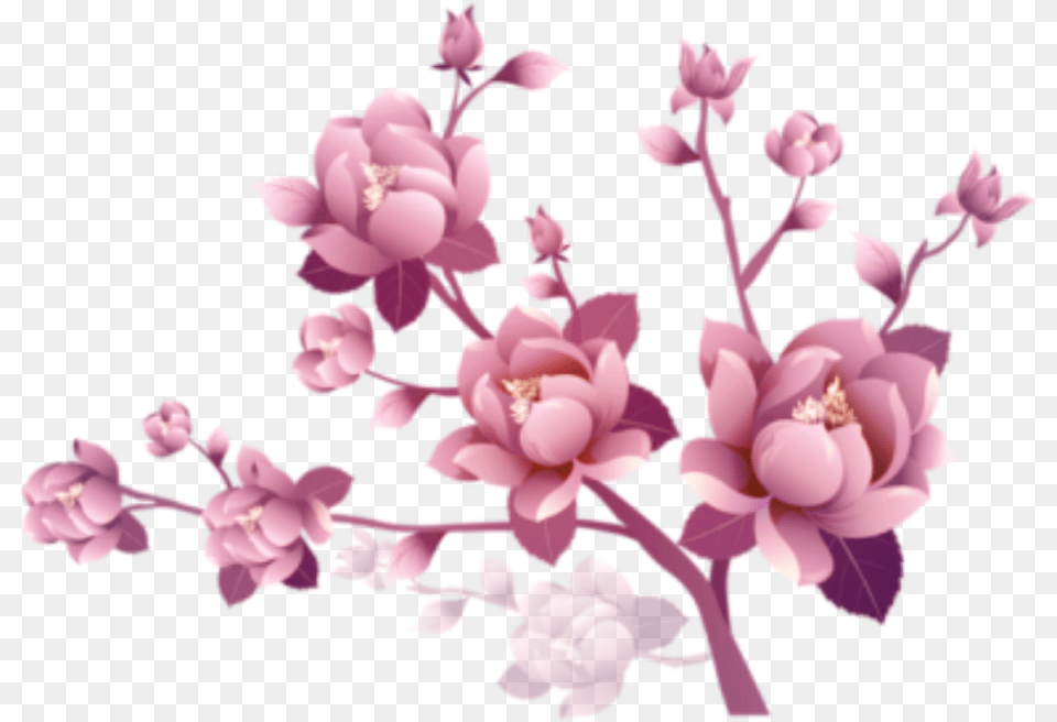 Flowers Flores Branch Rama Branches Ramas Limb Transparent Background Purple Flowers Clipart, Flower, Plant, Petal, Cherry Blossom Free Png