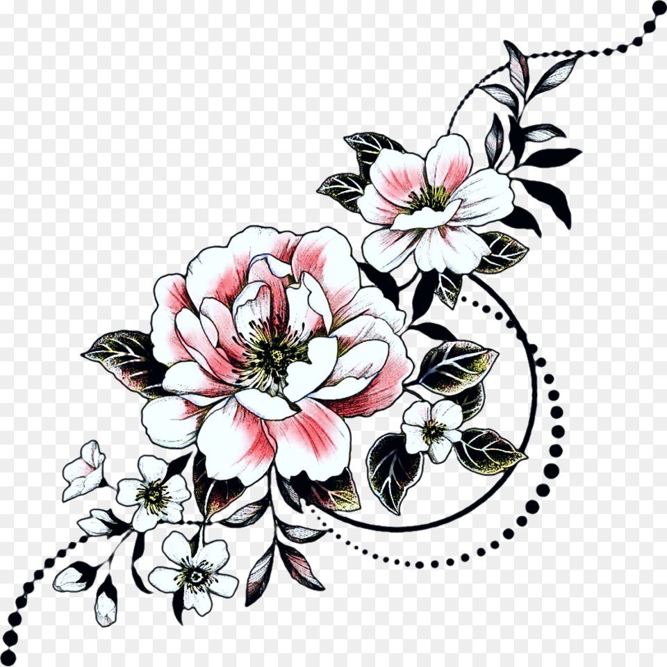 Flowers Flower Blossoms Blumen Blten Florals Flower Tattoo Clipart, Art, Floral Design, Graphics, Pattern Free Transparent Png