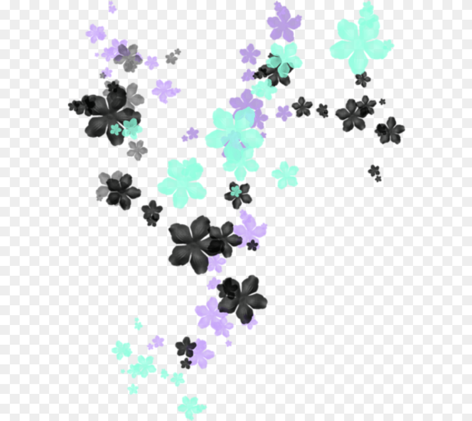 Flowers Flower Falling Nature Garden Purple, Plant Png