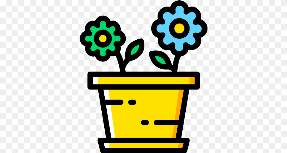 Flowers Flower Icon 4 Repo Icons Clipart Basket Black And White, Machine Free Png Download