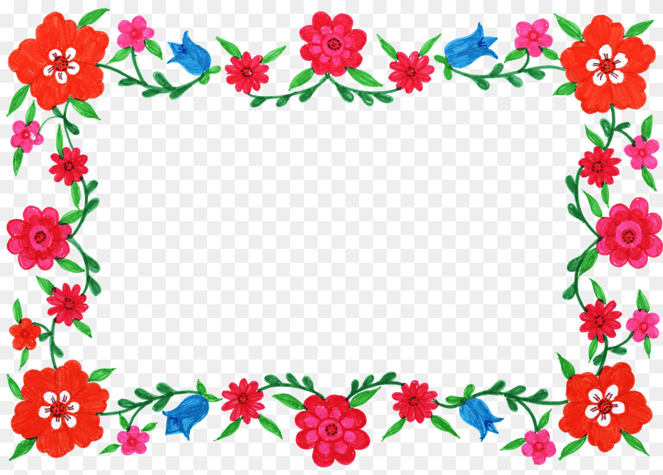 Flowers Frame Hd, Art, Floral Design, Graphics, Pattern Free Png Download