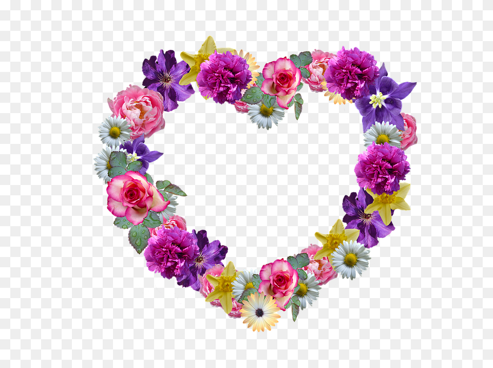 Flowers Heart Mother39s Day Floral Wreath Greeting Good Morning, Art, Floral Design, Flower, Flower Arrangement Free Png