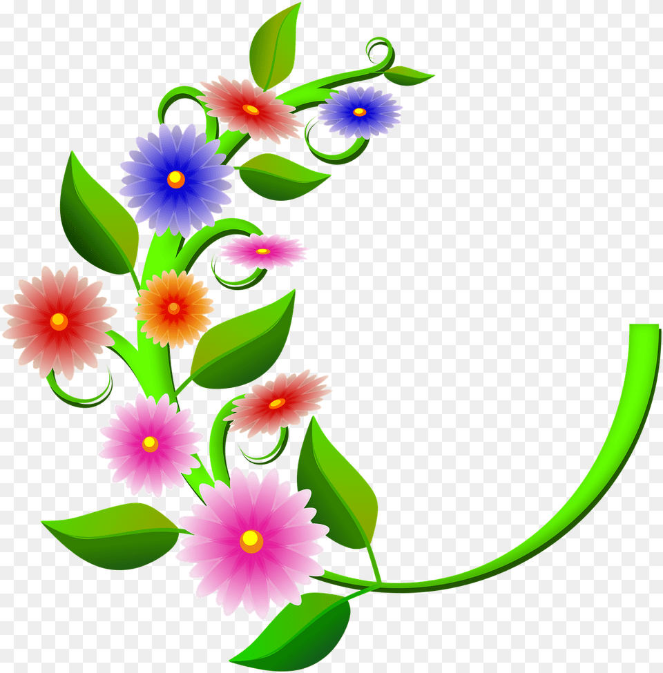 Flowers Illustration Floral Illustration, Art, Daisy, Floral Design, Flower Png