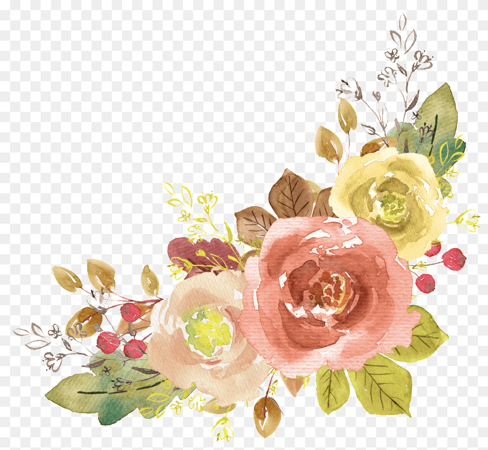 Flowers Images Clipart Watercolor, Art, Plant, Pattern, Graphics Free Png Download