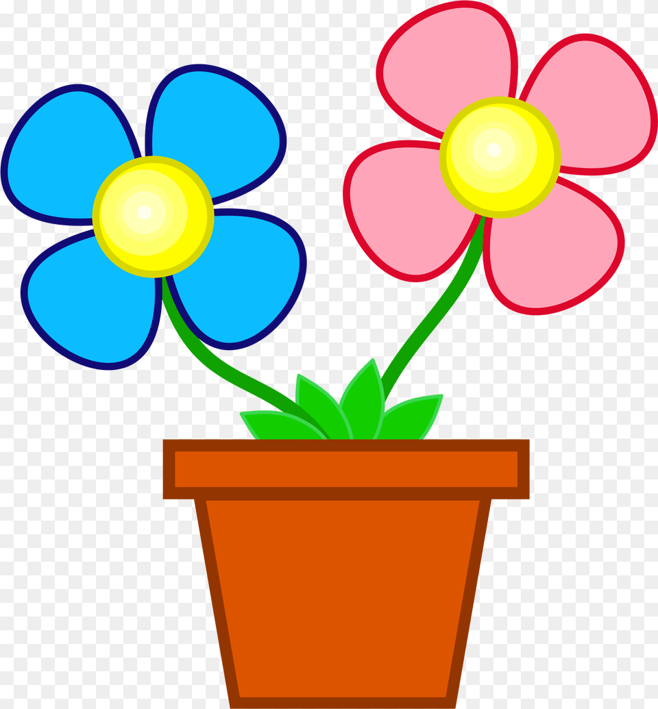 Flowers In A Pot, Daisy, Flower, Potted Plant, Plant Png Image