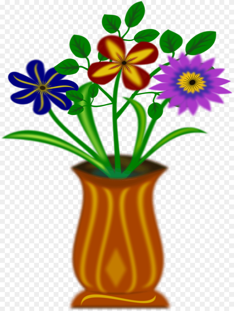 Flowers In A Vase Clipart, Pottery, Potted Plant, Plant, Jar Png Image