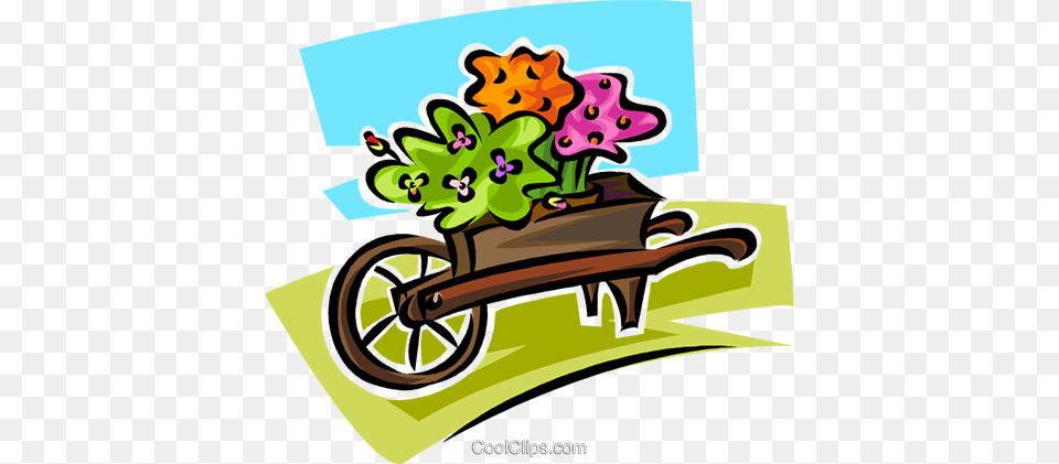 Flowers In A Wheelbarrow Carrinho De Flores, Machine, Wheel, Transportation, Vehicle Png Image