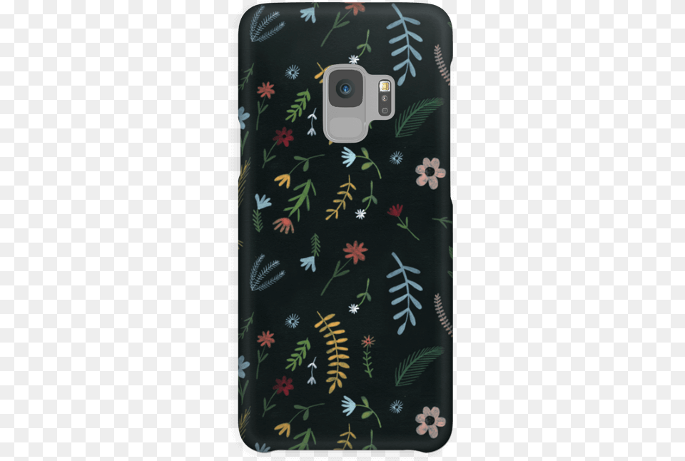 Flowers In The Dark Case Galaxy S9 Iphone X, Pattern, Home Decor, Blackboard, Electronics Png Image