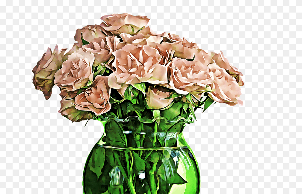 Flowers In Vase Drawing, Graphics, Flower Bouquet, Flower Arrangement, Flower Free Png