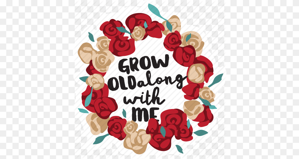 Flowers Love Message Rose Wedding Wreath Icon, Flower, Plant, Pattern, Art Png