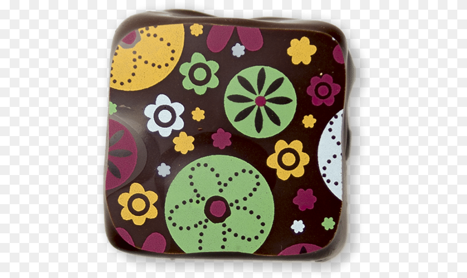Flowers Of Italy Dark Chocolate Truffle Coin Purse, Accessories, Bag, Cushion, Home Decor Png Image