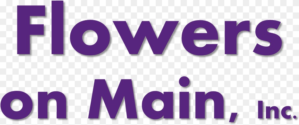 Flowers On Main Inc Graphic Design, Purple, Text Free Png
