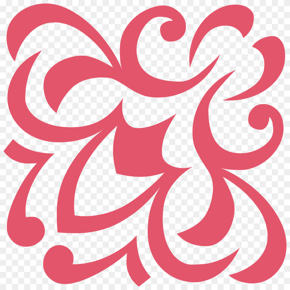 Flowers Ornament Red Down Left Clipart, Art, Floral Design, Graphics, Pattern Png