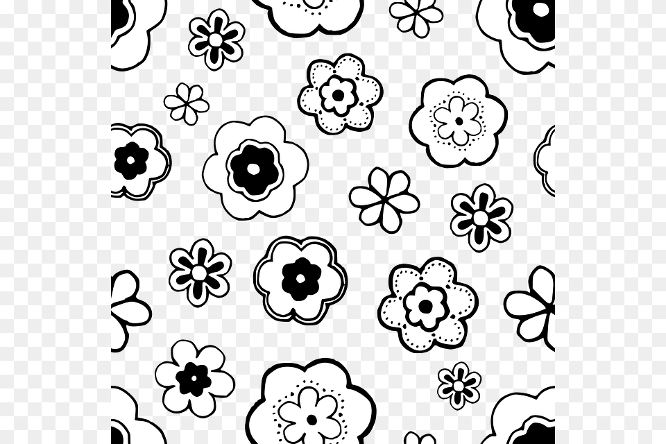 Flowers Pattern Seamless, Art, Floral Design, Graphics, Flower Free Png