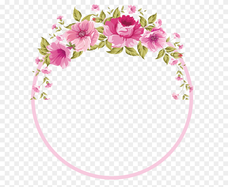 Flowers Rose Clip Art Transparent Border Flower, Pattern, Floral Design, Graphics, Plant Png Image