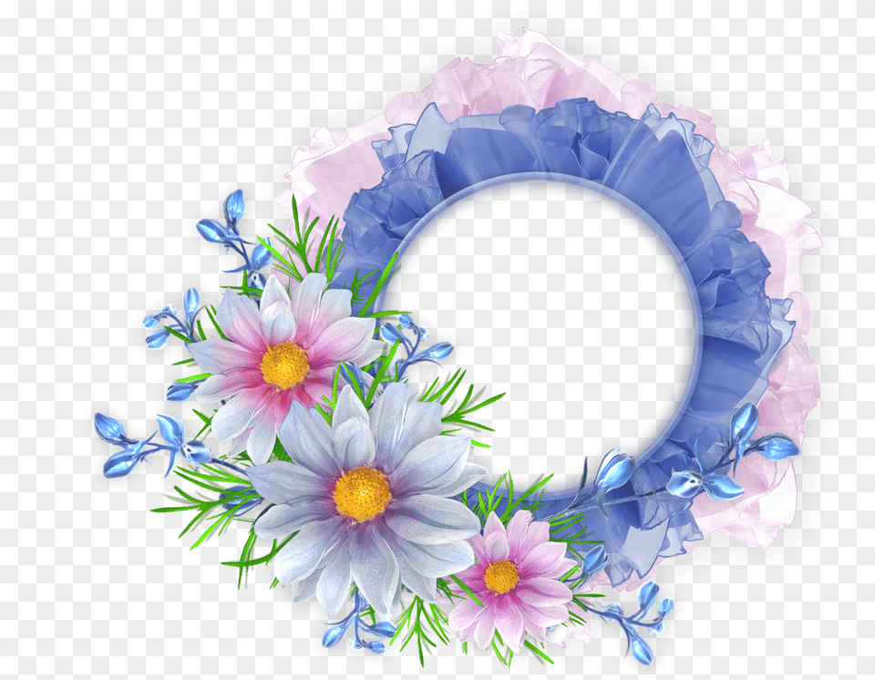 Flowers Round Frame, Plant, Flower Arrangement, Flower, Flower Bouquet Free Png