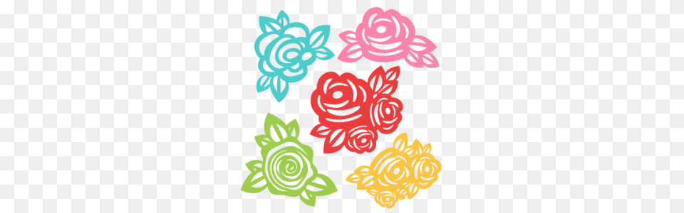 Flowers Scrapbook Cute Clipart For Silhouette, Pattern, Embroidery, Face, Head Free Transparent Png
