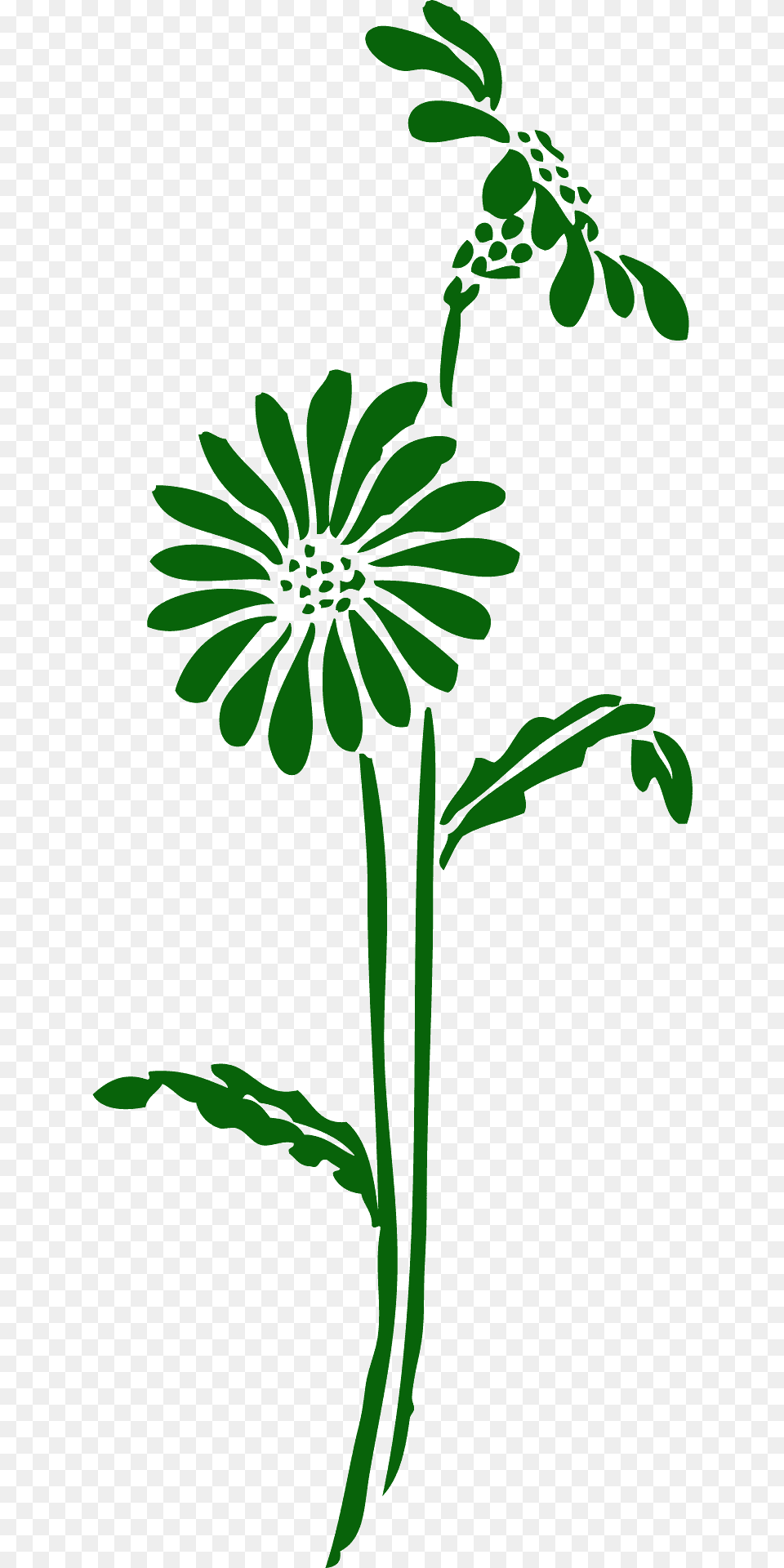 Flowers Silhouette, Art, Pattern, Green, Graphics Png