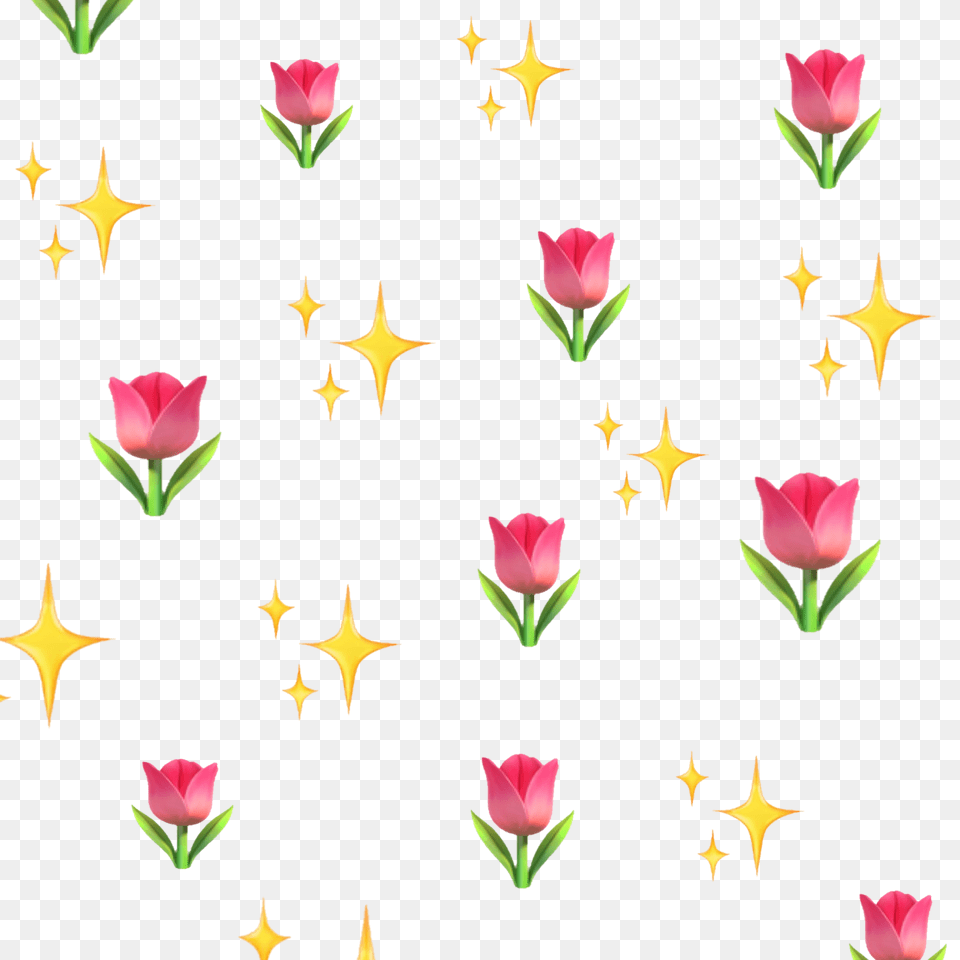 Flowers Sparkle Shine Emojis Yellow Pink Explore, Flower, Petal, Plant, Symbol Free Png