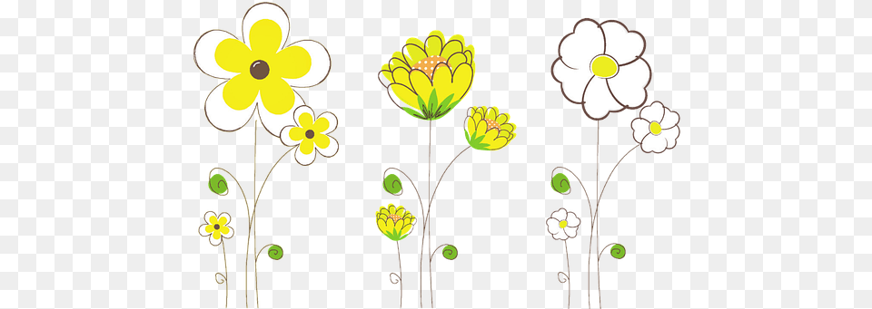 Flowers Spring Plant Flowers Flowers Sprin Clip Art Spring Flowers Educational, Floral Design, Graphics, Pattern, Daisy Free Png Download