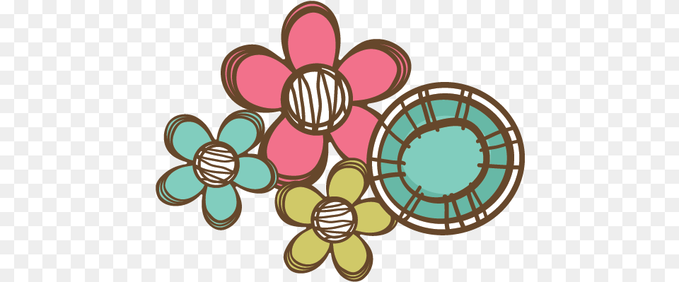Flowers Svg Files For Cute Flower Doodle Full Size Circle, Chandelier, Lamp, Food, Sweets Png