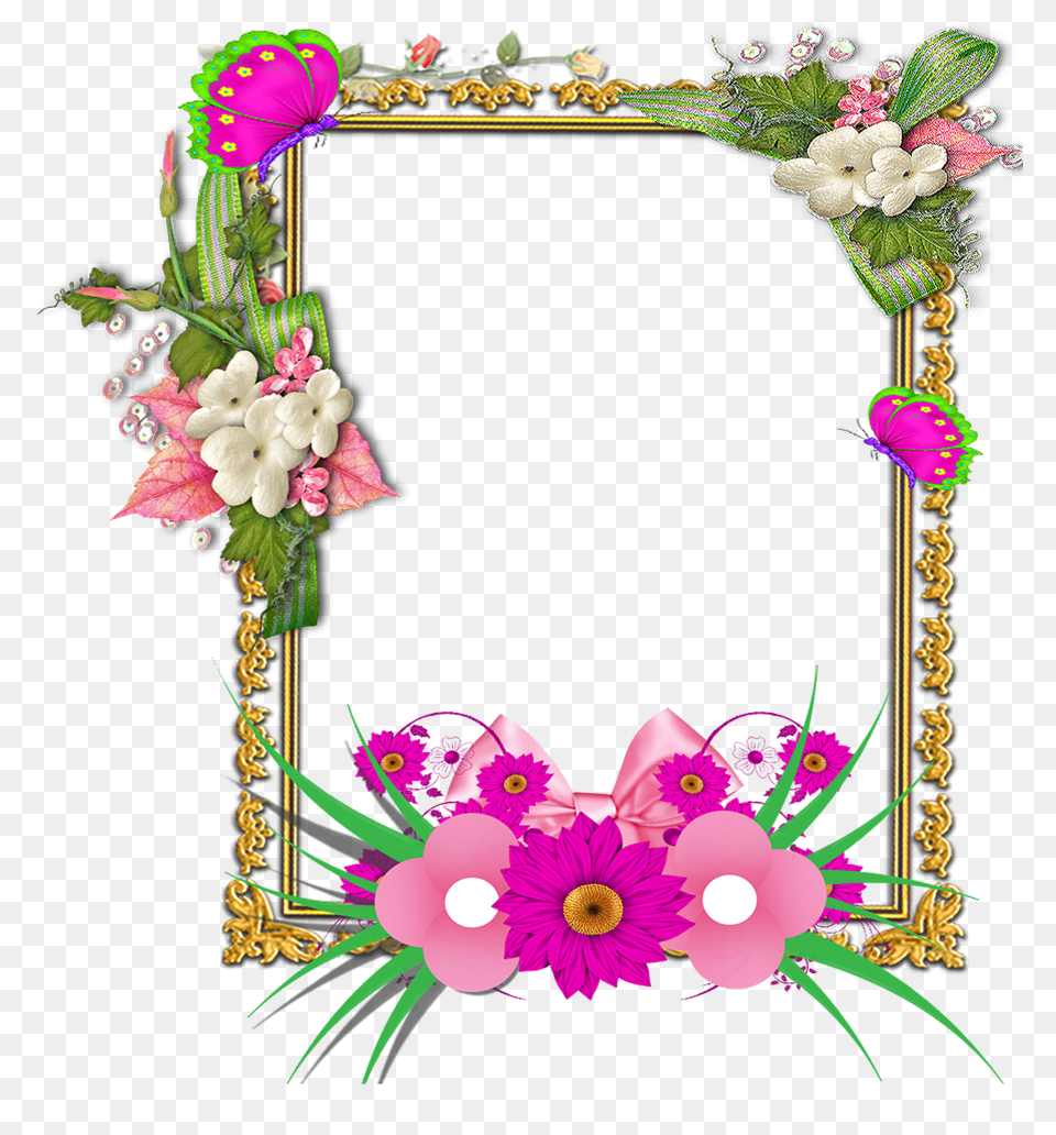 Flowers Tropical Frame, Art, Floral Design, Graphics, Pattern Png