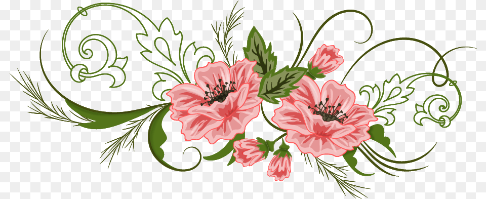 Flowers Vector, Art, Floral Design, Graphics, Pattern Png Image