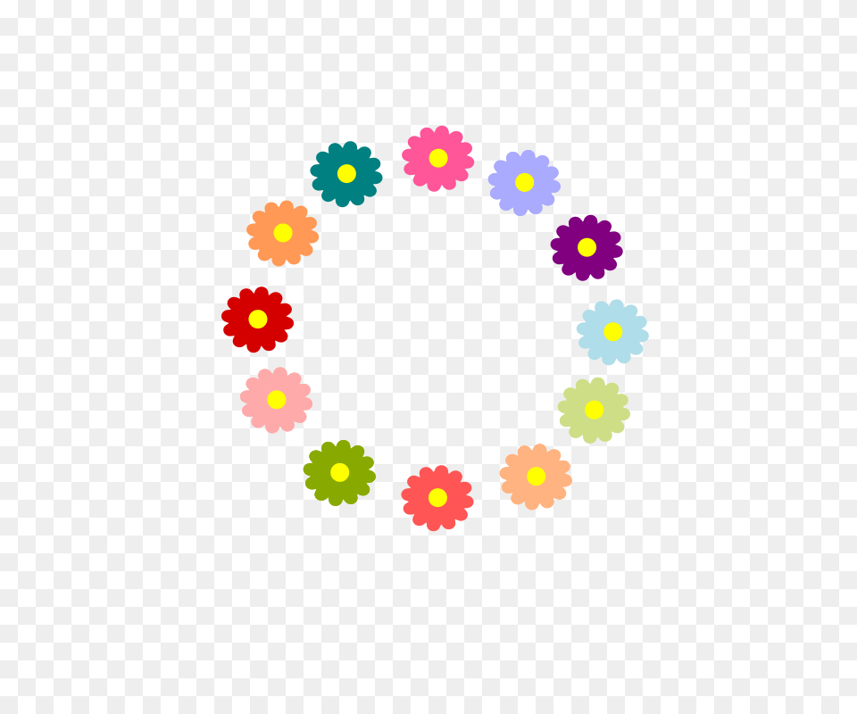 Flowers Vectors Clipart Wreath, Daisy, Flower, Plant, Pattern Png