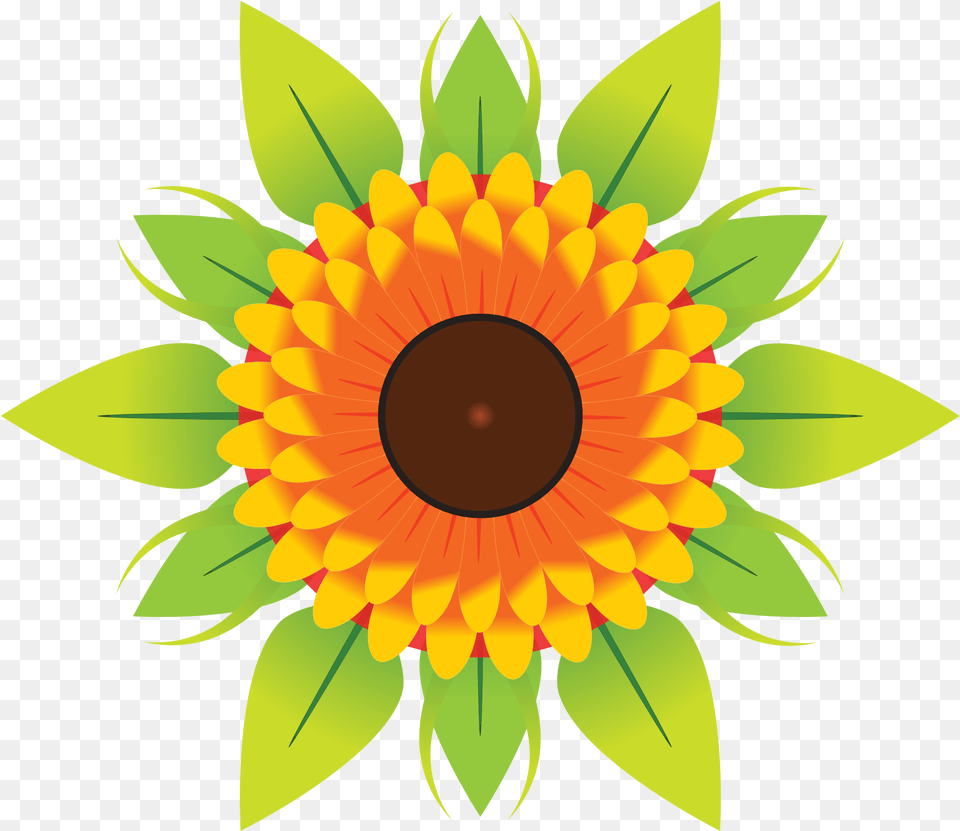 Flowers Vectors Transparent Vector Single Flower, Plant, Sunflower Png