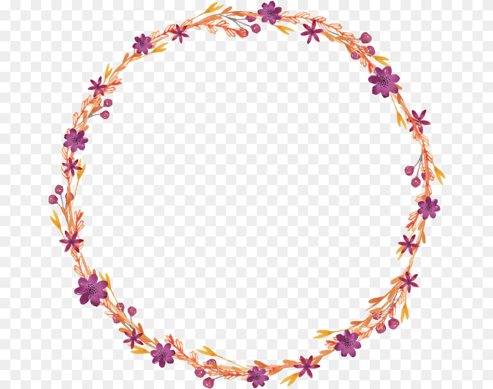 Flowers Vines Leaves Vinesandleaves Wreath Circle Beaded Chain Anklet, Accessories, Flower, Flower Arrangement, Plant Png