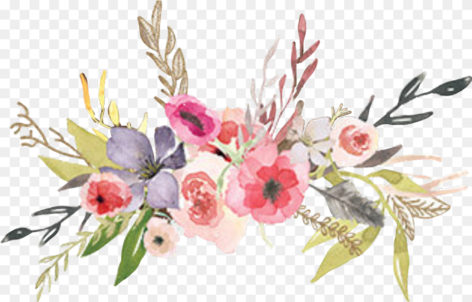 Flowers Watercolorsunicorncolors Unicorn Unicorn Flowers Transparent, Art, Floral Design, Flower, Flower Arrangement Free Png Download