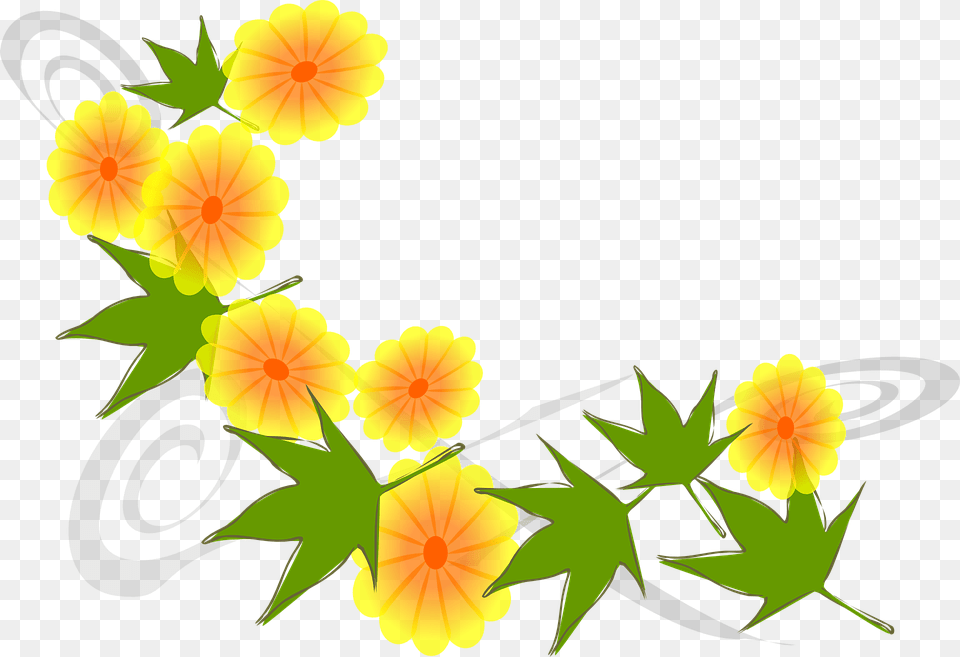 Flowers Yellow Blooms Golden Petals Blossoms Gif Thank You Butterfly, Flower, Petal, Plant, Leaf Free Png Download
