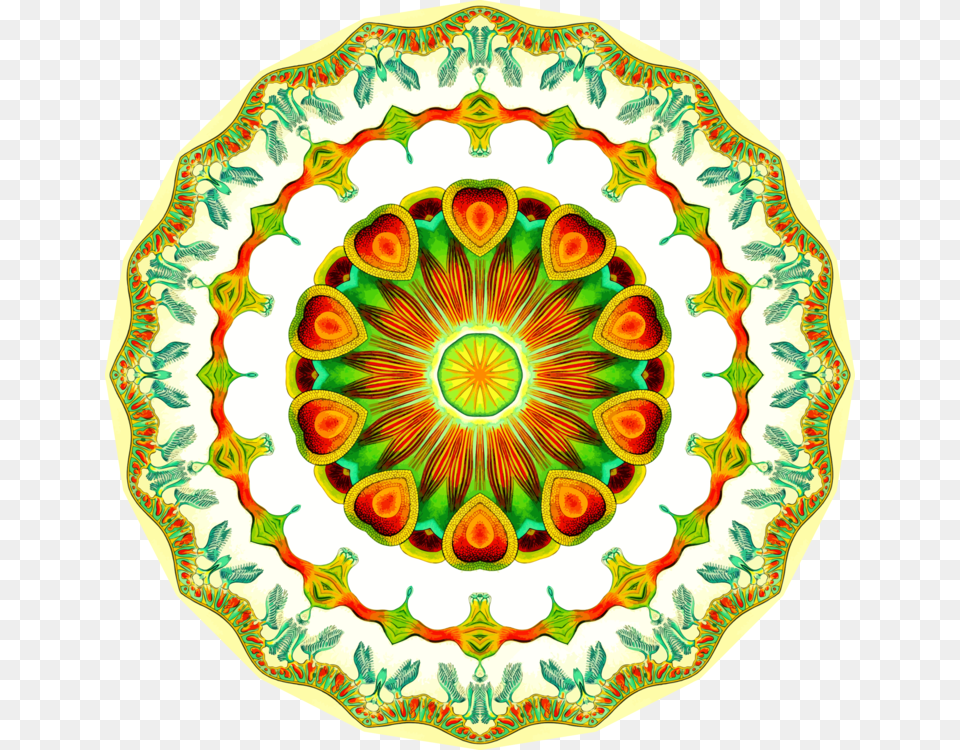 Flowersymmetryarea Mandala, Art, Dish, Food, Meal Png Image