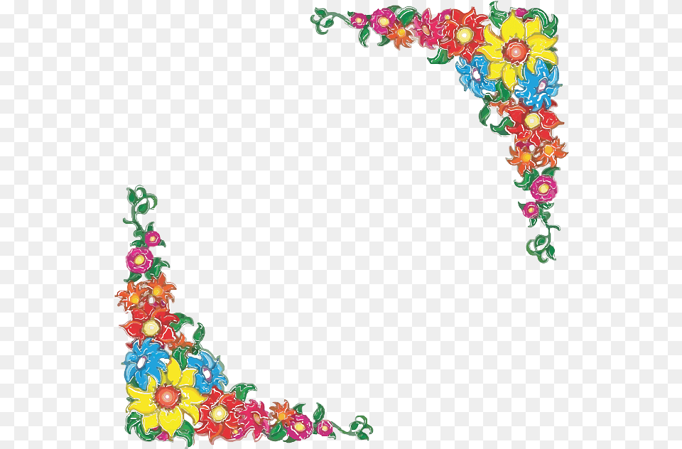 Flowery Border Background Vector Poem On Discipline In English, Art, Floral Design, Graphics, Pattern Png