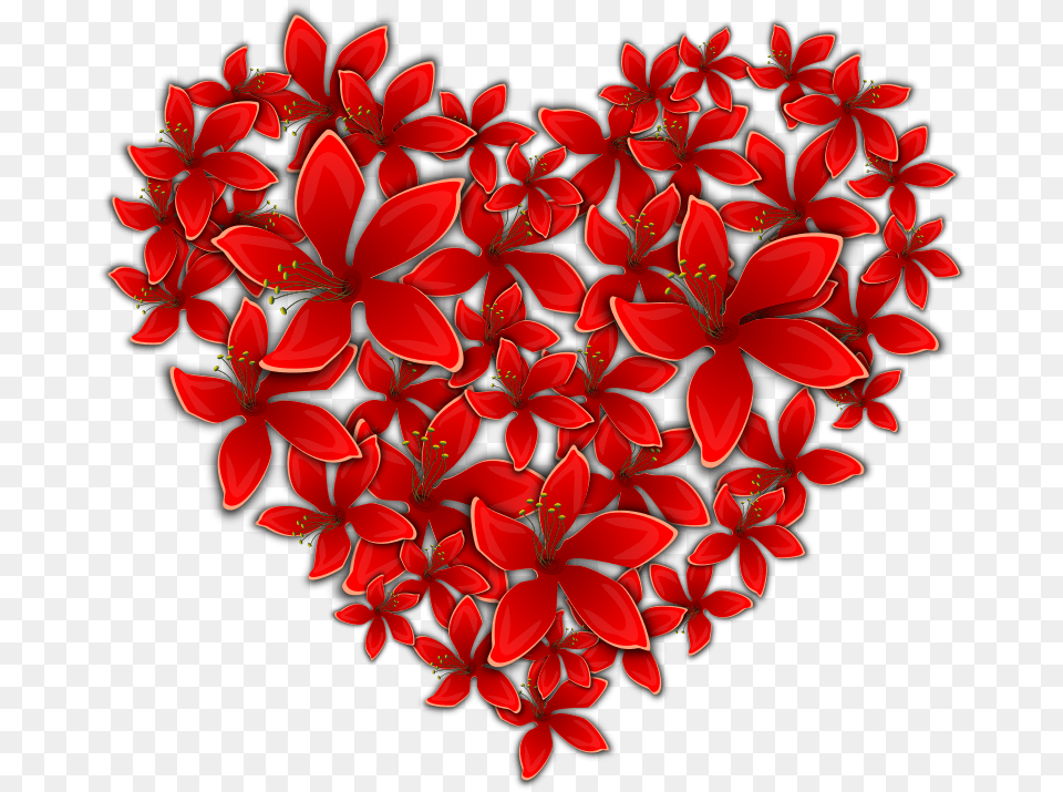 Flowery Heart Symbols Of Love Flowers, Art, Floral Design, Flower, Graphics Free Transparent Png